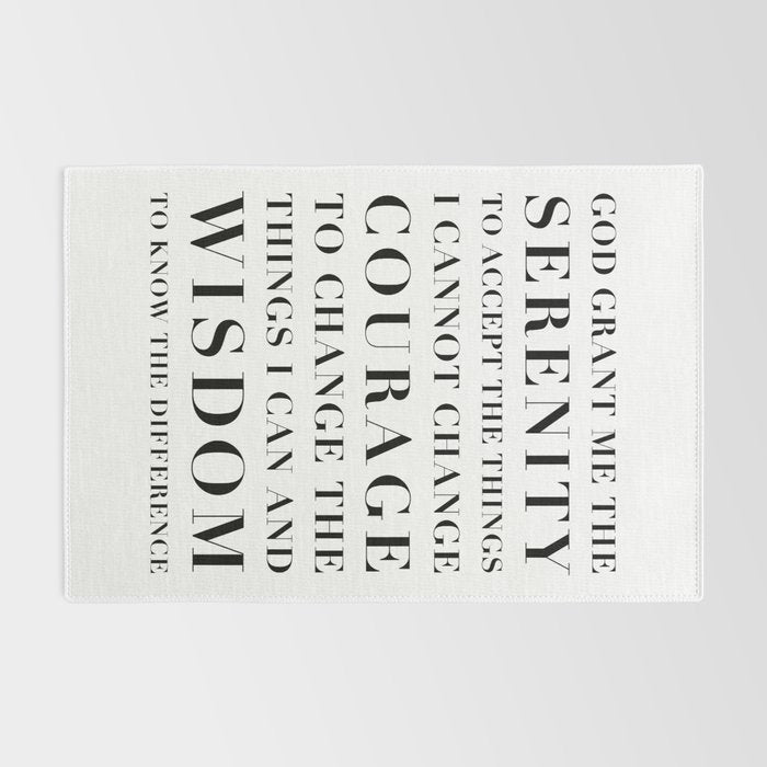 The Serenity Prayer Rug Gallery Image 2