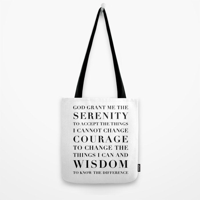 The Serenity Prayer Tote Bag Gallery Image 2