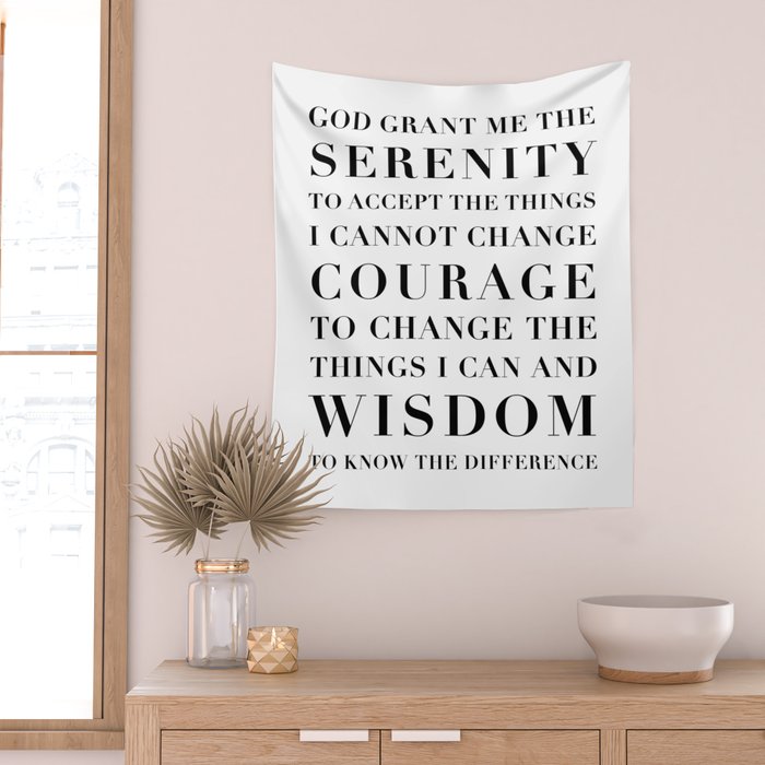 The Serenity Prayer Wall Tapestry Gallery Image 2
