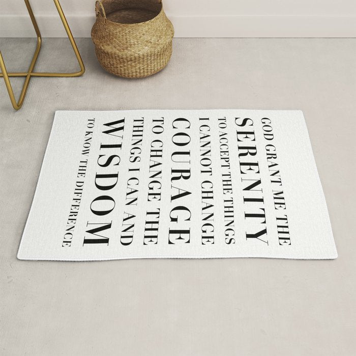The Serenity Prayer Rug Gallery Image 1