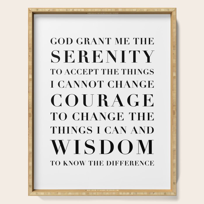 The Serenity Prayer Serving Tray Gallery Image 1
