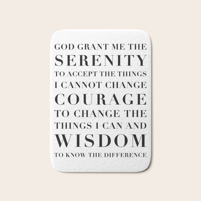 The Serenity Prayer Bath Mat Gallery Image 1