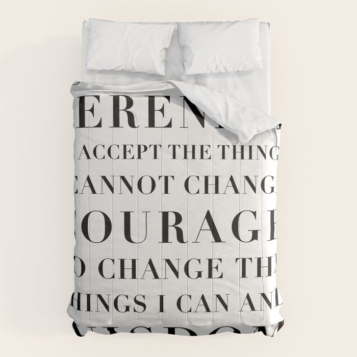 The Serenity Prayer Comforter Gallery Image 1