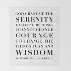 The Serenity Prayer Throw Blanket Gallery Image 2