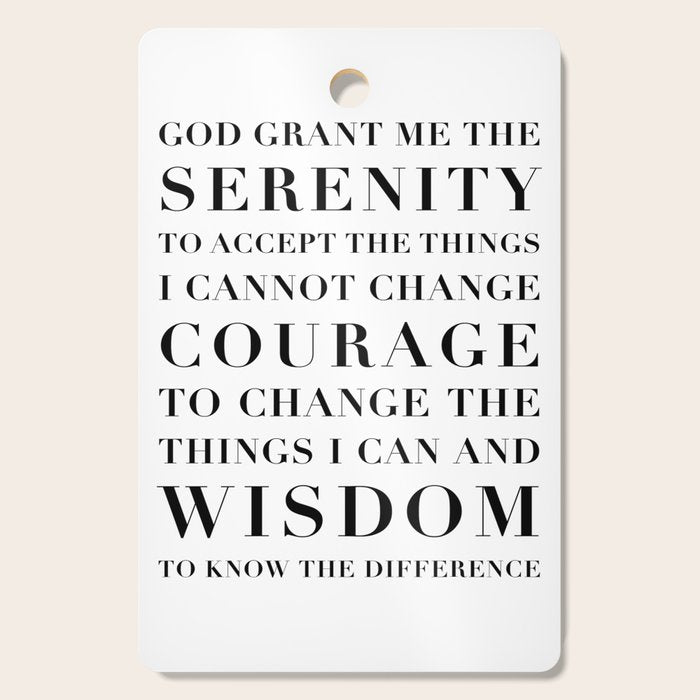 The Serenity Prayer Cutting Board Gallery Image 1
