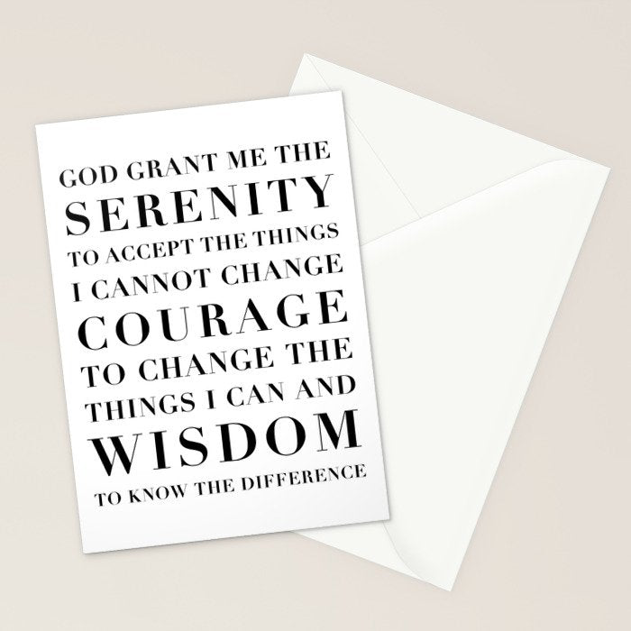 The Serenity Prayer Stationery Card Gallery Image 2