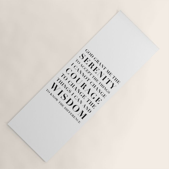 The Serenity Prayer Yoga Mat Gallery Image 1