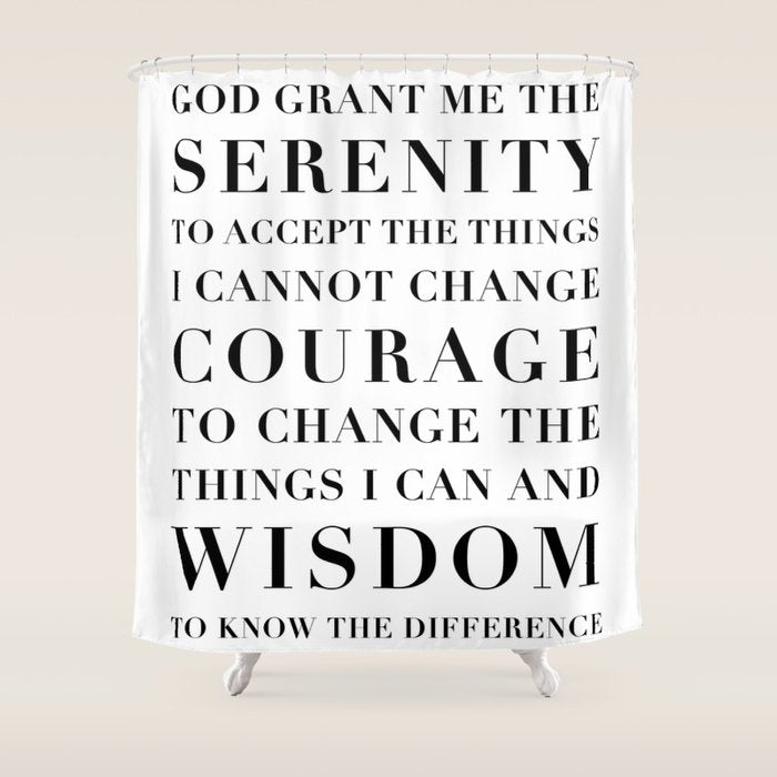 The Serenity Prayer Shower Curtain Gallery Image 1
