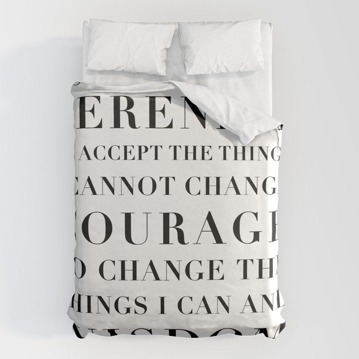 The Serenity Prayer Duvet Cover Gallery Image 6