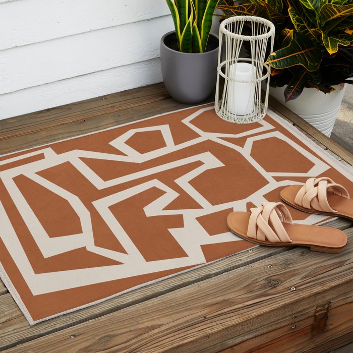 Fragmented Paths 7 Outdoor Rug Gallery Image 2