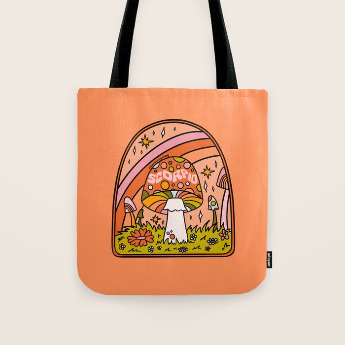 Scorpio Mushroom Tote Bag Gallery Image 1