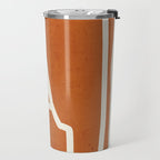 abstract minimal 57 Terracota Travel Mug Gallery Image 2