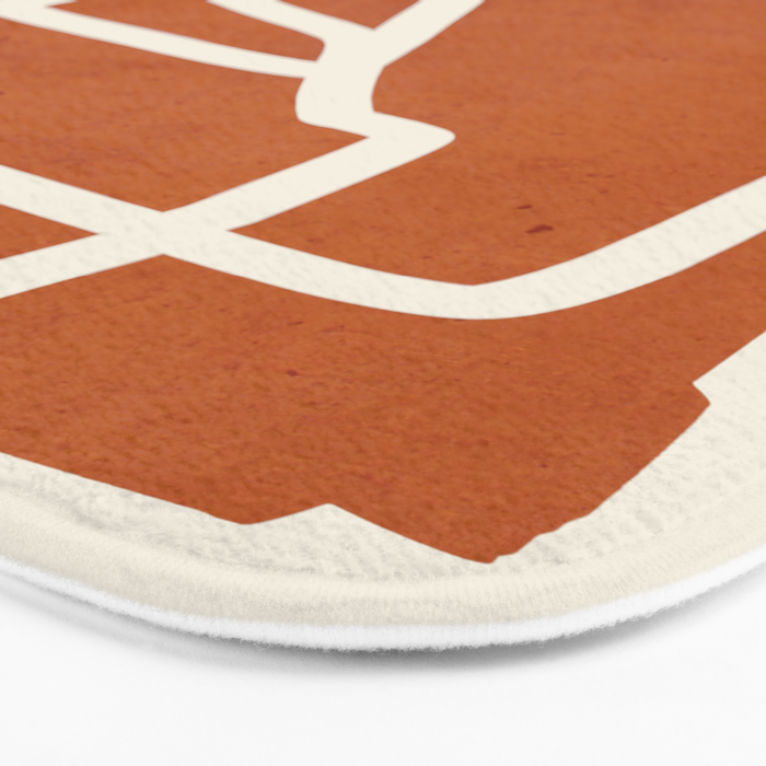 abstract minimal 57 Terracota Bath Mat Gallery Image 3