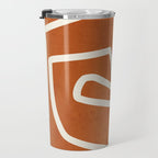 abstract minimal 57 Terracota Travel Mug Gallery Image 3