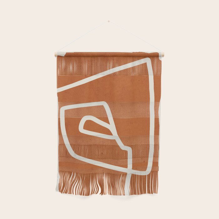 abstract minimal 57 Terracota Wall Hanging Gallery Image 1