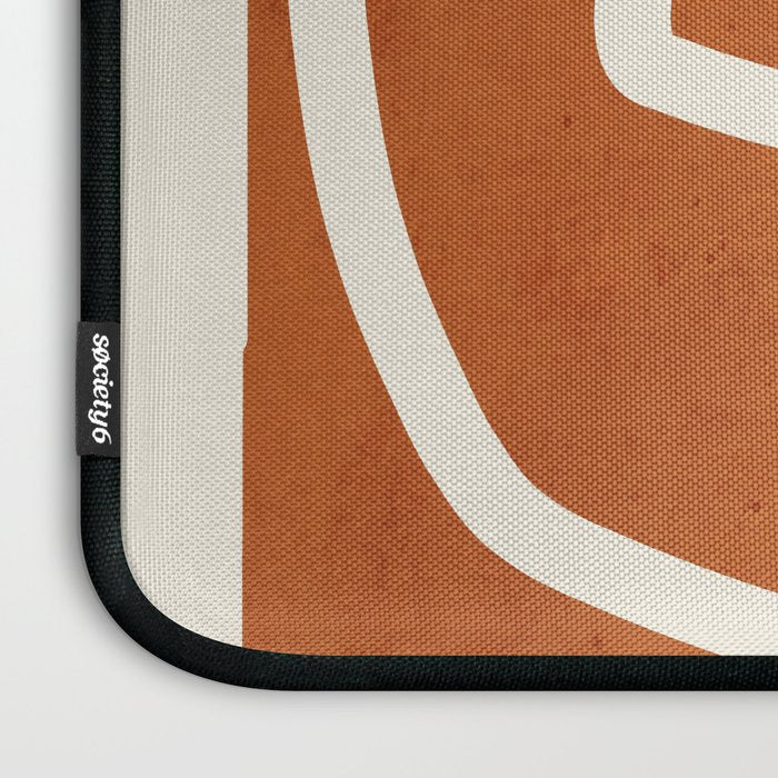 abstract minimal 57 Terracota Laptop Sleeve Gallery Image 3