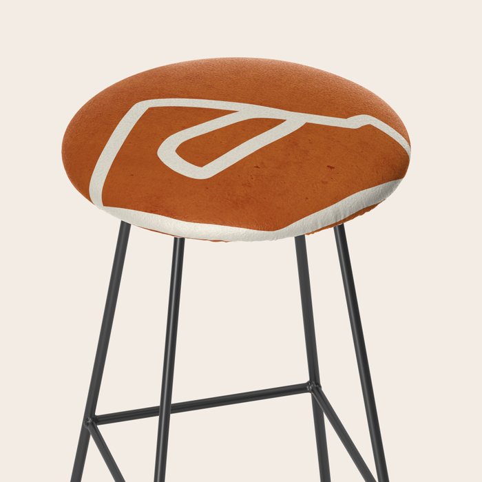 abstract minimal 57 Terracota Stool Gallery Image 2