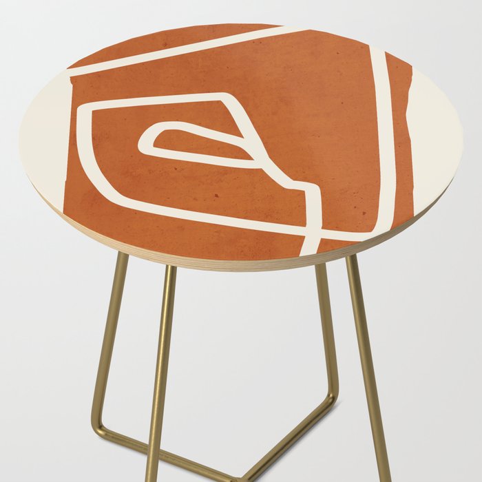 abstract minimal 57 Terracota Side Table Gallery Image 2