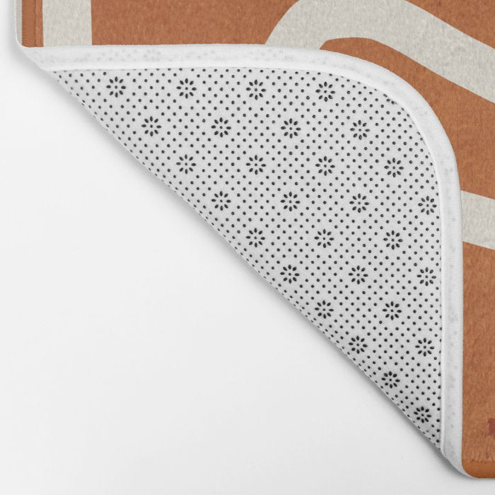 abstract minimal 57 Terracota Bath Mat Gallery Image 2