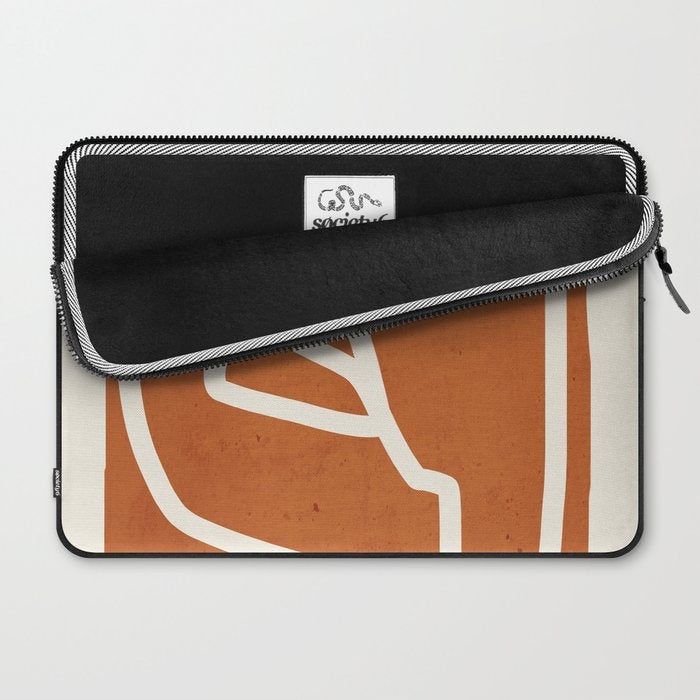 abstract minimal 57 Terracota Laptop Sleeve Gallery Image 2