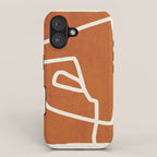 abstract minimal 57 Terracota iPhone Case Gallery Image 1