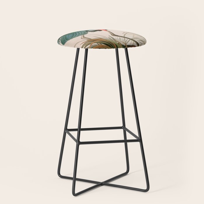 Great Blue Heron Birds of America Audubon Illustration Stool Gallery Image 1