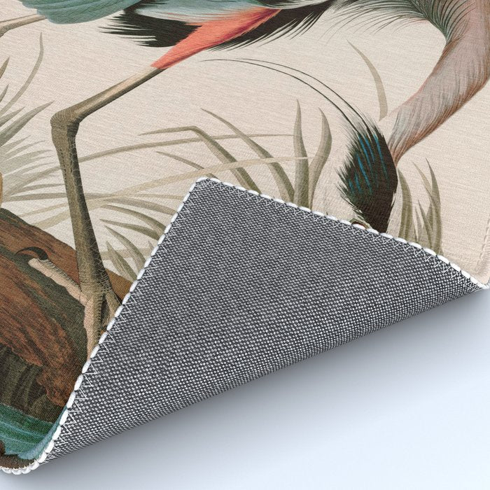 Great Blue Heron Birds of America Audubon Illustration Rug Gallery Image 4