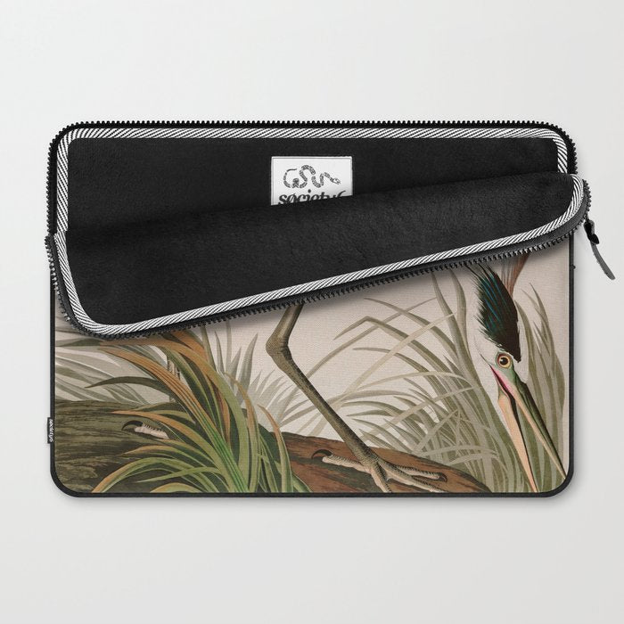 Great Blue Heron Birds of America Audubon Illustration Laptop Sleeve Gallery Image 2
