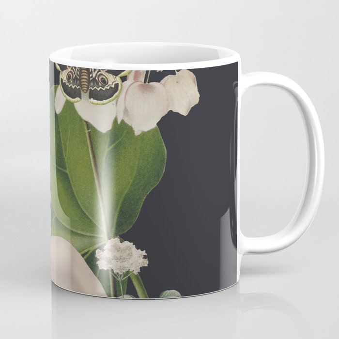 Minimal Collage/ Hand, Plants and Butterflies 6 Coffee Mug Gallery Image 1