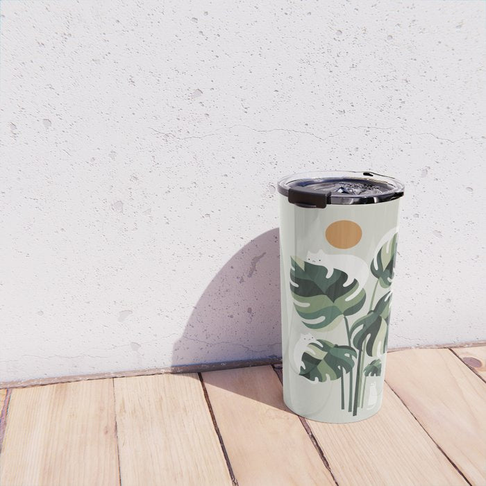 Cat and Plant 11 Travel Mug Gallery Image 4