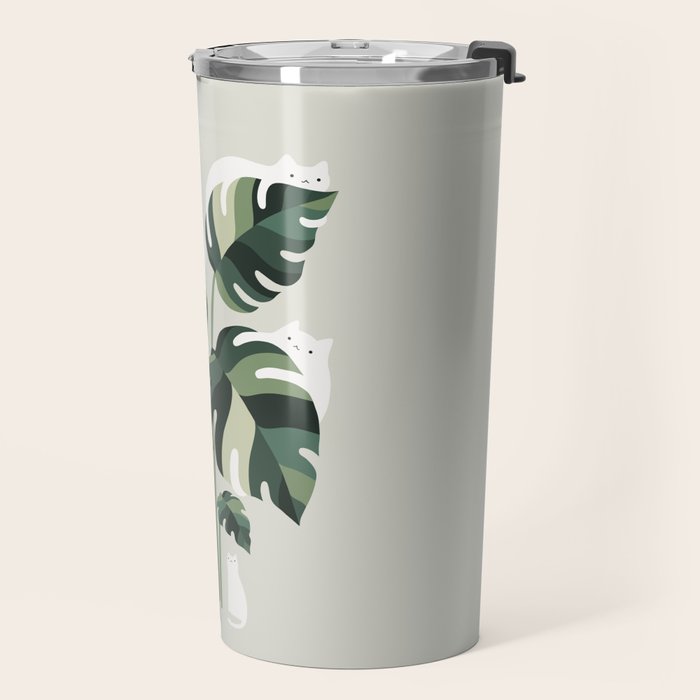 Cat and Plant 11 Travel Mug Gallery Image 2