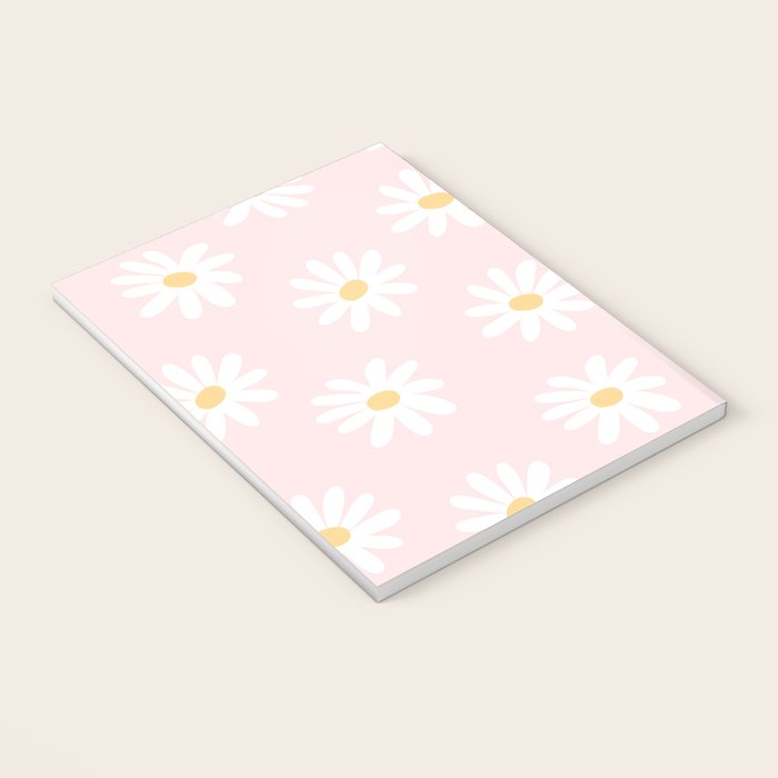 Pink Daisy Pattern Notebook Gallery Image 3