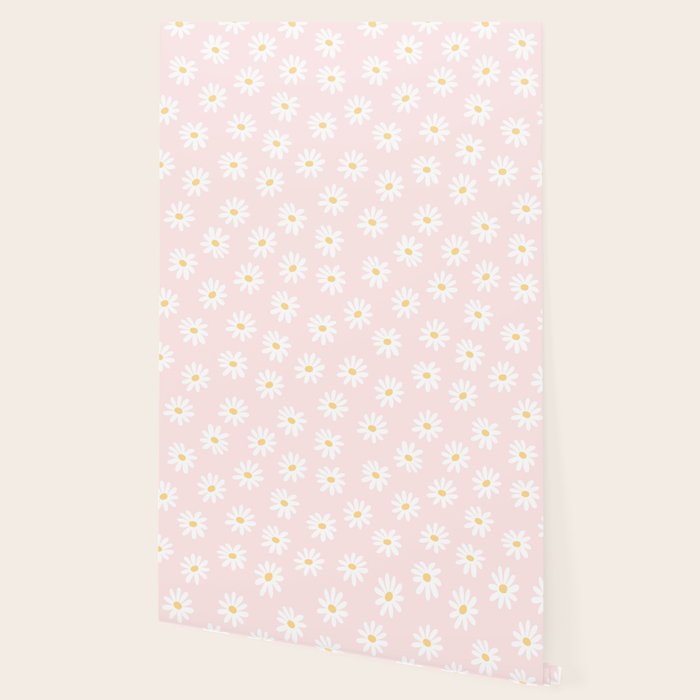 Pink Daisy Pattern Wallpaper Gallery Image 2
