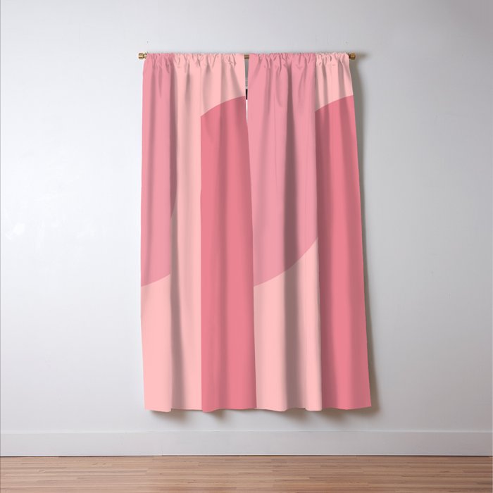 Modern Minimal Arch Abstract V Window Curtain Gallery Image 3