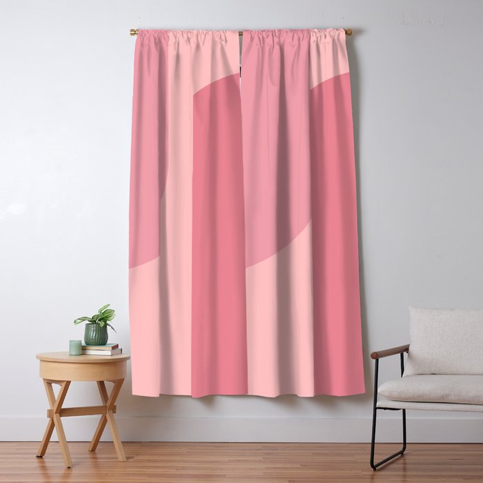 Modern Minimal Arch Abstract V Window Curtain Gallery Image 1