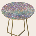 Amazing Rainbow Glitter Design Pattern Side Table Gallery Image 2