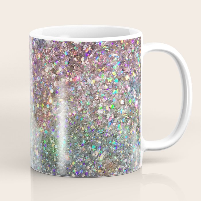 Amazing Rainbow Glitter Design Pattern Coffee Mug Gallery Image 1