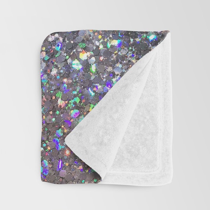Amazing Rainbow Glitter Design Pattern Throw Blanket Gallery Image 3