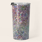 Amazing Rainbow Glitter Design Pattern Travel Mug Gallery Image 3