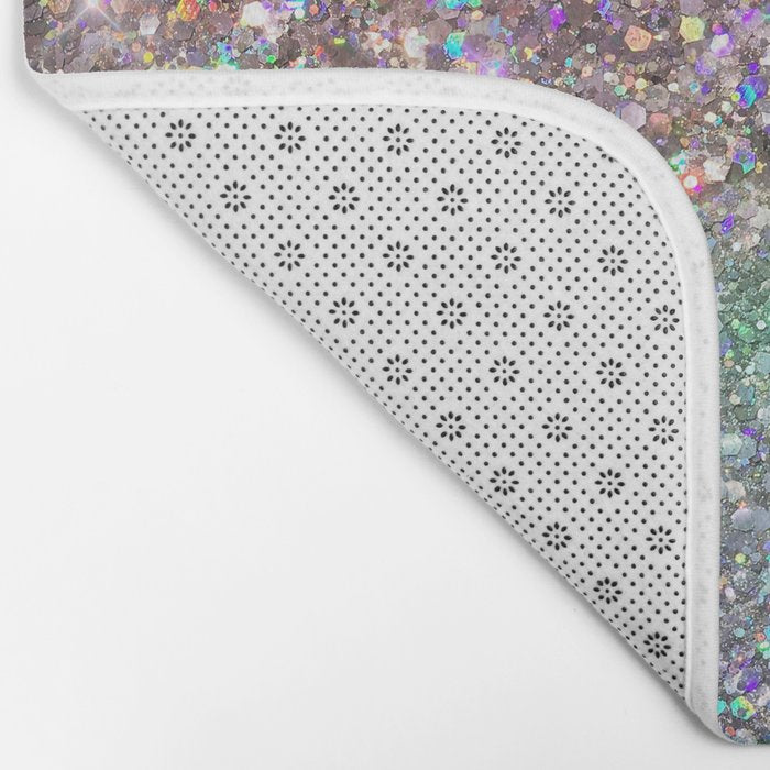 Amazing Rainbow Glitter Design Pattern Bath Mat Gallery Image 2