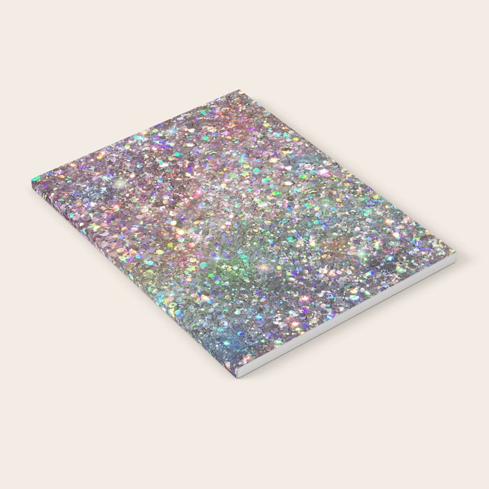 Amazing Rainbow Glitter Design Pattern Notebook Gallery Image 2