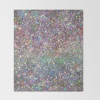 Amazing Rainbow Glitter Design Pattern Throw Blanket Gallery Image 2