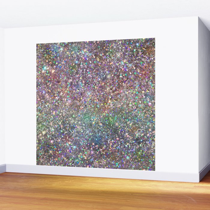 Amazing Rainbow Glitter Design Pattern Wall Mural Gallery Image 2