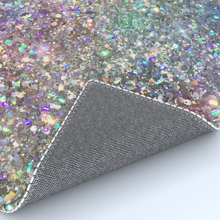 Amazing Rainbow Glitter Design Pattern Rug Gallery Image 4