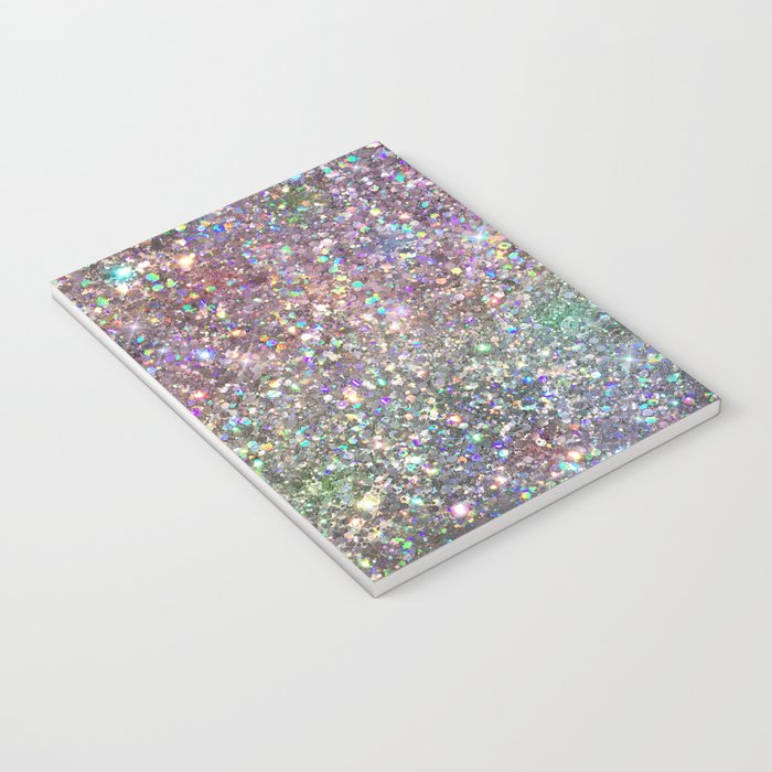 Amazing Rainbow Glitter Design Pattern Notebook Gallery Image 3
