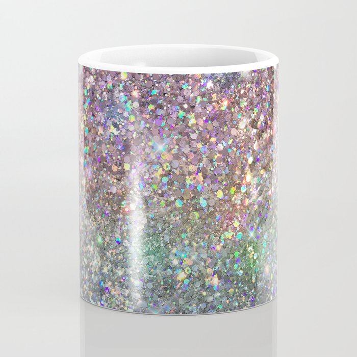 Amazing Rainbow Glitter Design Pattern Coffee Mug Gallery Image 4