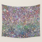 Amazing Rainbow Glitter Design Pattern Wall Tapestry Gallery Image 4