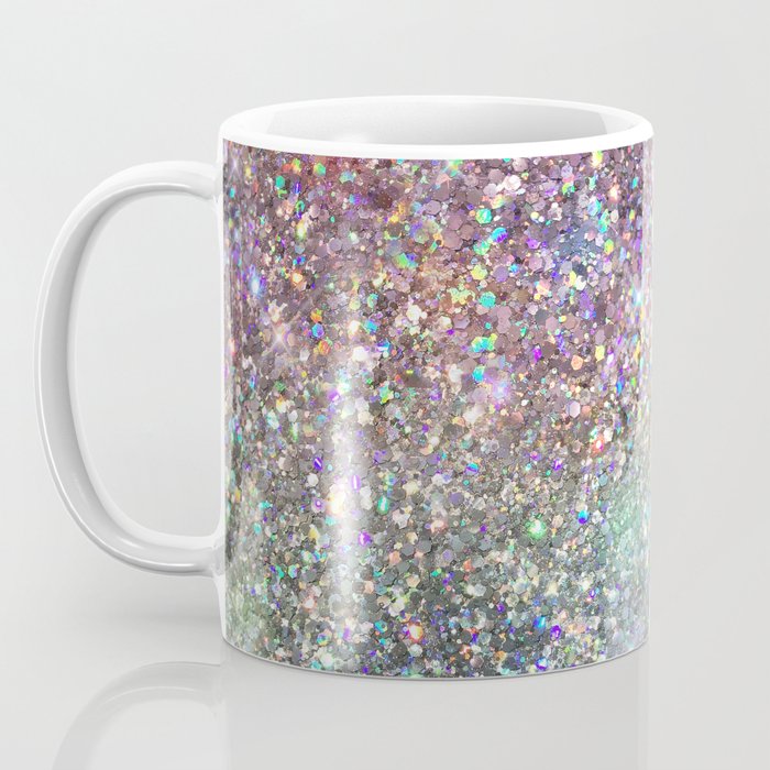 Amazing Rainbow Glitter Design Pattern Coffee Mug Gallery Image 3