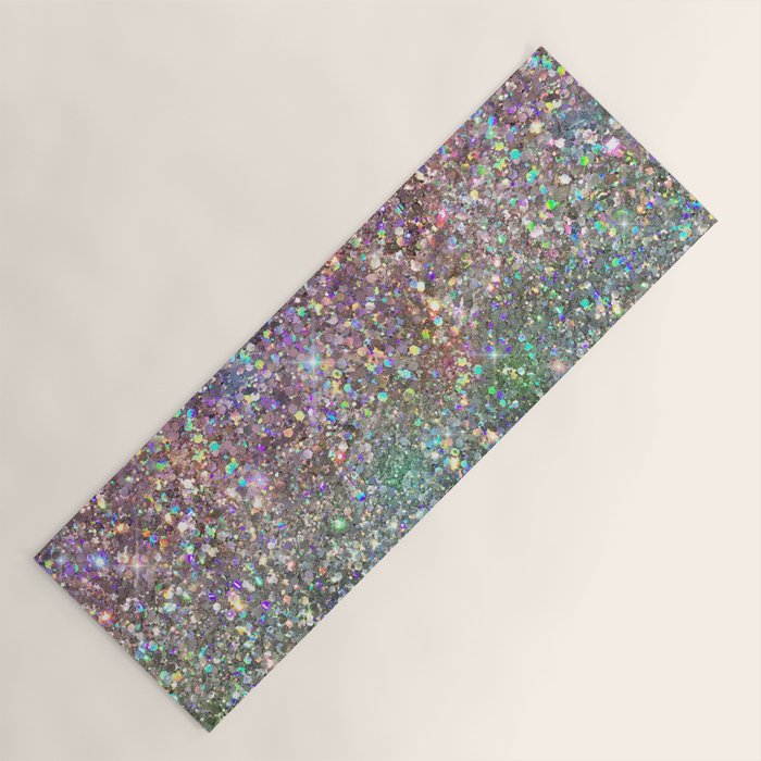 Amazing Rainbow Glitter Design Pattern Yoga Mat Gallery Image 1