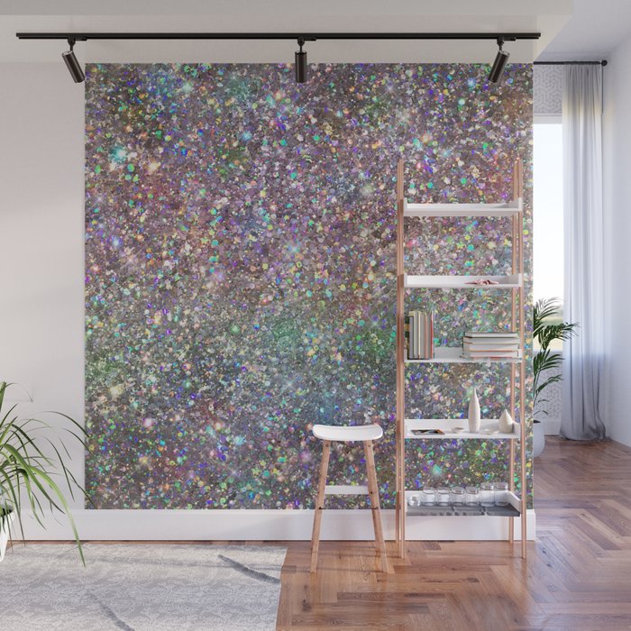 Amazing Rainbow Glitter Design Pattern Wall Mural Gallery Image 1
